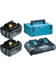 Набор аккумуляторов LXT Makita 198077-8 (18 В, 6 Ач) 2 АКБ BL1860B и Зарядное устройство DC18RD + Makpac кейс (4674) - изображение 3
