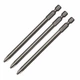 Набір біт насадок Makita P-67795 (PH2, 157 мм, 5 мм, 3 шт) Phillips біти з шестигранним хвостовиком (7664) - зображення 1