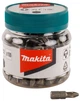 Набор бит насадок Makita B-42547 (PZ2, 25 мм, 100 шт) Pozidrive биты с шестигранным хвостовиком (7663) - изображение 1
