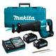 Аккумуляторная электрическая сабельная пила Makita JR001GM201 XGT 40V MAX + 2 АКБ 4 Ah + З/У + кейс MakPac бесщеточная ножовка электропила ручная (4213) - изображение 1
