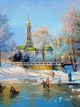 Картина Києво-Печерська лавра олією на полотні 40х50 см&nbsp; ручна робота художника Alleya-kartin - зображення 4