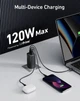 Мережевий зарядний пристрій Anker 737 GaNPrime 120W A2148 - 3 порти блок - зображення 4