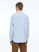 Рубашка хлопковая летняя мужская H&M 061013956 S Светло-голубая (6666000322692) - изображение 2