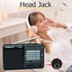 Радиоприемник XHDATA с аккумулятором Радио FM MW SW / TF карта / mp3-плеєр Black - изображение 3