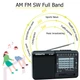 Радиоприемник XHDATA с аккумулятором Радио FM MW SW / TF карта / mp3-плеєр Black - изображение 5