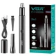 Триммер для носа и ушей VGR V-615 2 в 1, Professional, IPX4, metal - изображение 1