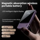 Повербанк магнитный MagSafe Fast Charging power bank с функцией беспроводной и быстрой зарядки для телефона 10000 mAh 22,5W, Фиолетовый - изображение 5