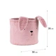 Кошик для зберігання Kite Lovely Rabbit 30х25 см плюшевий Рожевий (K24-3100M-1) - зображення 2