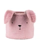 Кошик для зберігання Kite Lovely Rabbit 30х25 см плюшевий Рожевий (K24-3100M-1) - зображення 3
