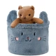 Кошик для зберігання Kite Cute Cat 20х16 см плюшевий Сірий (K24-3100S-2) - зображення 6