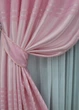 Комплект готовых штор VR-Textil Софт № 1414ш Розовый 150х270 см 2 шт (33-0282) - изображение 4