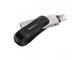 Флеш память флешка SanDisk iXpand Go 64Gb USB 3.0 Lightning Apple Black-Silver (SDIX60N-064G-GN6NN) - изображение 2