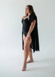 Cтильный слитный купальник ODS XXXXL (9071) Черный с тигровыми вставками - изображение 3