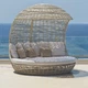 Диван садовый с навесом из искусственного ротанга и мягкой подушкой Cancun Skyline Design - изображение 8