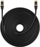 Patchcord Baseus Cat 8 SFTP 20 m Black (B0013320A111-09) - obraz 1