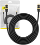 Patchcord Baseus Cat 8 SFTP 3 m Black (B0013320A111-04) - obraz 6