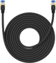 Patchcord Baseus Cat 7 SFTP 10 m Black (B0013320B111-07) - obraz 1