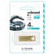 USB флеш-накопитель флешка Flash Wibrand USB 2.0 Taipan 4Gb Gold - изображение 2