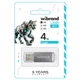 USB флеш-накопитель флешка Flash Wibrand USB 2.0 Cougar 4Gb Silver - изображение 2