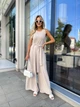 Женский летний комбинезон с широкими брюками Fashion 46/48 бежевый - изображение 1