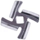 Ніж для м'ясорубки Moulinex HV3 ME30 ME307832 ME306832 (SS-1530000134) Оригінал - зображення 1