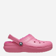 Chodaki dziecięce dla dziewczynki ocieplane Crocs Classic Fuzz-Lined Casual CR207009 23-24 (C7) 14.5 cm Różowe (196265407606) - obraz 1