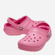 Chodaki dziecięce dla dziewczynki ocieplane Crocs Classic Fuzz-Lined Casual CR207009 24-25 (C8) 15.5 cm Różowe (196265407613) - obraz 2