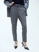 Штаны женские H&M 060751471_checked 42 Темно-серые (6666000322906) - изображение 1