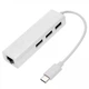Концентратор Ethernet адаптер Type-C 3.1 на RJ45 LAN (100 Мбит/с) + 3 port USB 2.0 (485990) - изображение 10