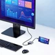 USB Type-C перехідник Хаб концентратор 3 в 1 на HDMI + USB 3.0 + Type-C (PD) OTG 4K, Сірий (486760) - зображення 9