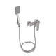 Змішувач для душу Lidz (NKS) 10 30 010 з душовим гарнітуром (LDKUB010NKS28535) сатин - зображення 1