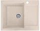 Мойка кухонная, прямоугольная, композитная Valetti 26R 62х50см Бежевая + смеситель - изображение 2