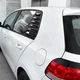 Накладки на вікна задніх дверей Volkswagen Golf MK6 2008-2012 куточки зябра 2шт колір Чорний - зображення 4