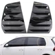 Накладки на вікна задніх дверей Volkswagen Golf MK6 2008-2012 куточки зябра 2шт колір Чорний - зображення 7