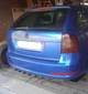 Накладки на бампер Skoda Octavia универсал акули плавники канарды черного цвета 2шт - изображение 10