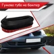 Резиновая губа на бампер Mitsubishi Lancer молдинг бампера юбка резиновая черная - изображение 1