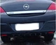 Накладка на задній бампер Opel Astra H кабриалет акулі плавці канарди універсальна чорного кольору - зображення 10