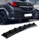 Накладка на задний бампер Opel Astra H акули плавники канарды универсальная черного цвета - изображение 1