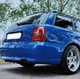 Накладка на задній бампер Audi A4 универсал акулі плавці канарди універсальна чорного кольору - зображення 4