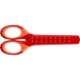 Ножиці дитячі Faber-Castell School Scissors для правшів та шульг, з ковпачком для леза, червоні - зображення 2