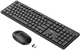 Комплект беспроводной Hoco GM17 Wireless business keyboard and mouse set (English Version) Black - изображение 1
