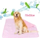 Охлаждающий коврик для собак и кошек Cooling Mat подстилка / лежанка для животных с охлаждающим эффектом, 70х55 см, розовый (87186174) - изображение 1