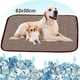 Охлаждающий коврик для собак и кошек Cooling Mat подстилка / лежанка для животных с охлаждающим эффектом, 62х50 см, коричневый (87186193) - изображение 1