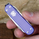 Складной нож-брелок VICTORINOX Classic Alox Electric Lavender 5 функций 4 см, нержавеющая сталь X50CrMoV15 - изображение 5