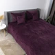 Покрывало ТЭП "VELOUR" 180*240 см бордовое/ромб круглый - изображение 3