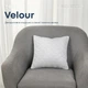 Подушка декоративна "VELOUR" 40*40 см світло-сірий - зображення 1