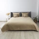 Покрывало ТЭП "VELOUR" 180*240 см золотой беж/ромб круглый - изображение 2