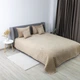 Покрывало ТЭП "VELOUR" 180*240 см золотой беж/ромб круглый - изображение 3