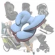 Дитяча подушка для автокрісла, коляски Baby Travel Elite Pillow, (Onario Baby) ART-0000661, Рожевий - зображення 14