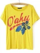 Футболка с надписью Zara Желтая (9981 L/30) - изображение 6